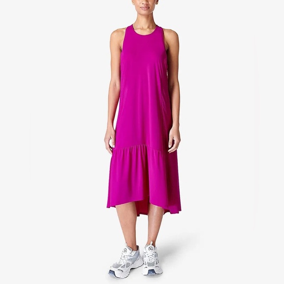 SWEATY BETTY Explorer Ace Stretch-Nylon Midi Dress, size small - Picture 1 of 9